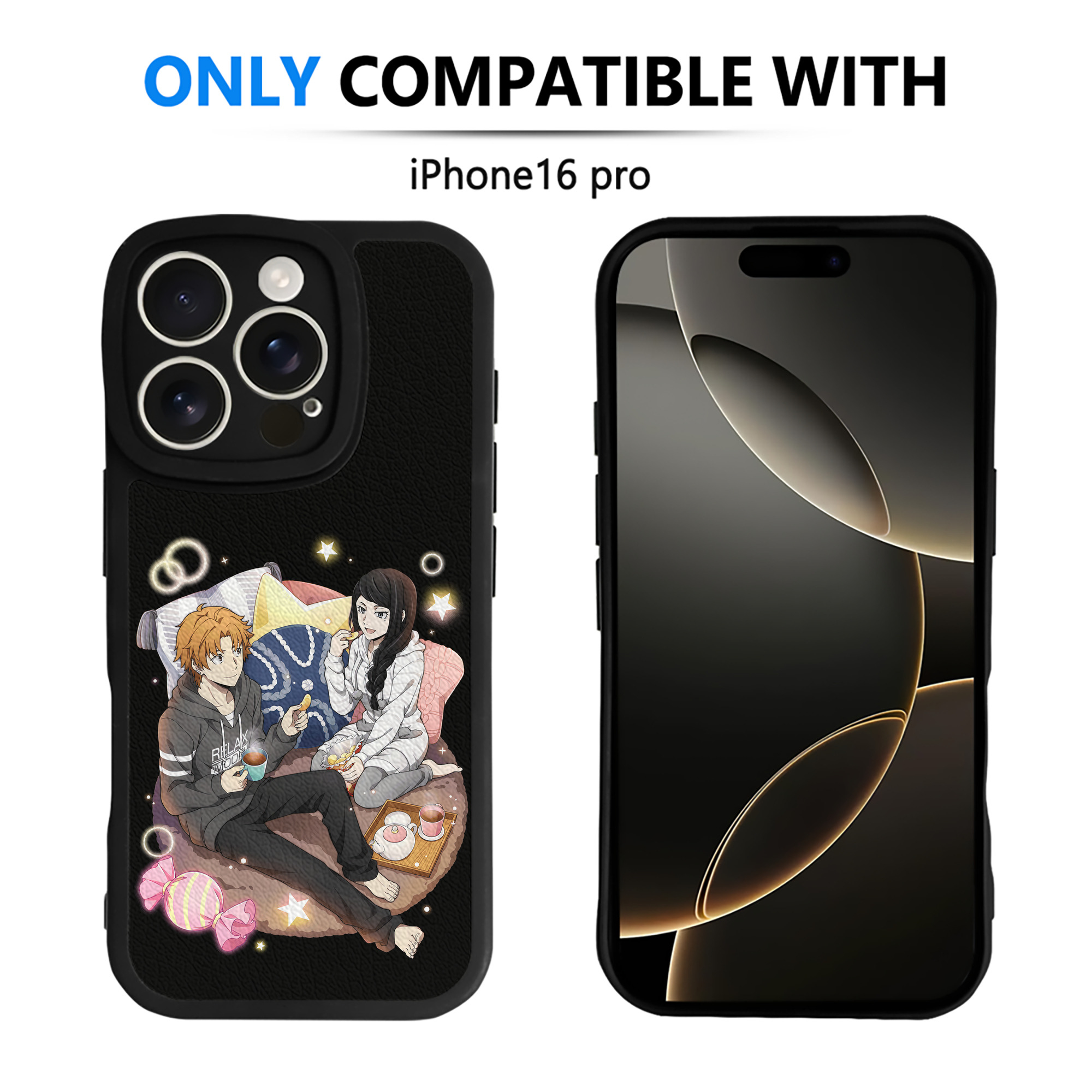 （画像用） 文豪ストレイドッグス Bungo Stray Dogs 【iPhone 16シリーズ対応】シリコンスマホケース（レザー調） 材質：シリコン